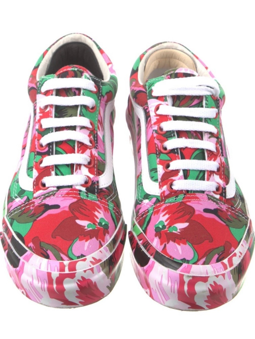Kenzo / Vans Limited Edition Collab Floral Old Skool Low-Top Sneakers